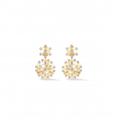 CHAUMET BEE DE EARRINGSROSE GOLD DIAMONDS 085407